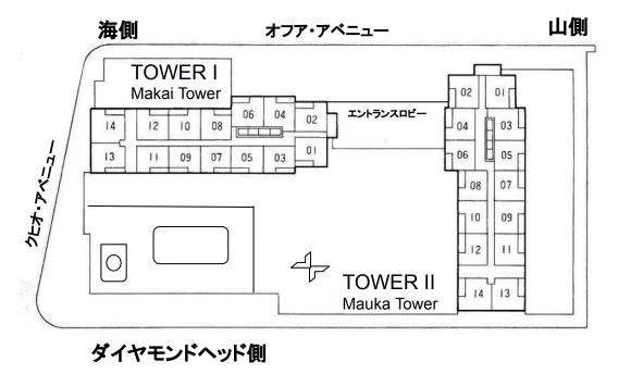 ワイキキバニアンのフロアプラン